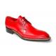 Fennix Italy "Tyler" Antique Red Genuine Alligator / Italian Calfskin Leather Lace-Up Dress Shoes.